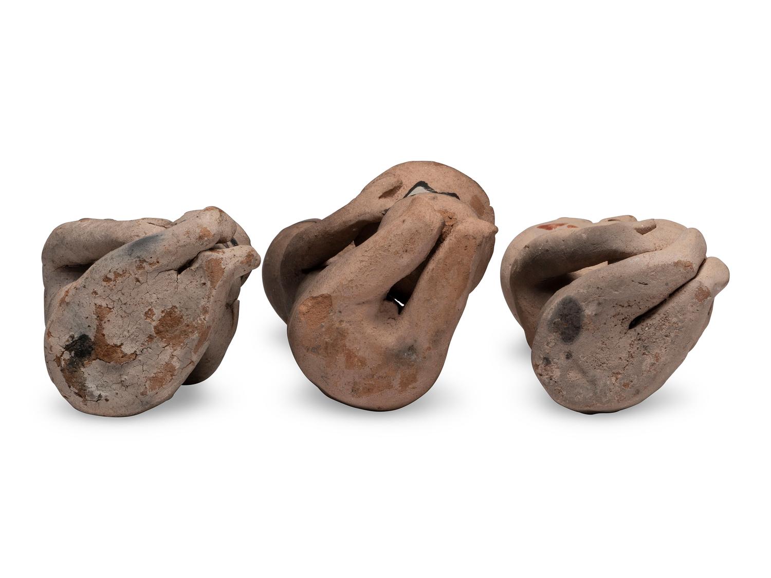 Tesuque Pottery Rain God Figures
