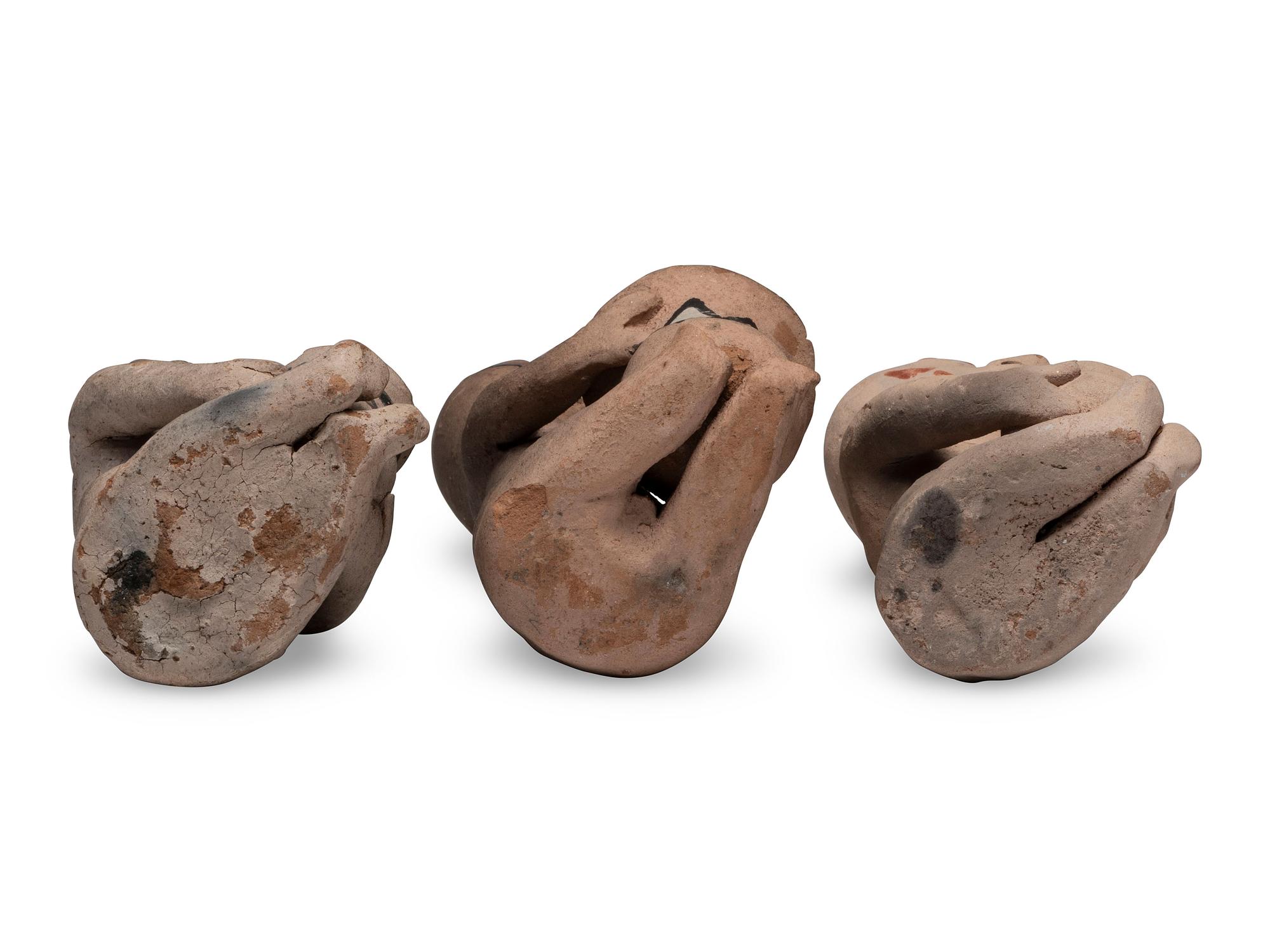 Tesuque Pottery Rain God Figures