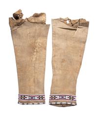 Northern Plains Beaded Hide Leggings