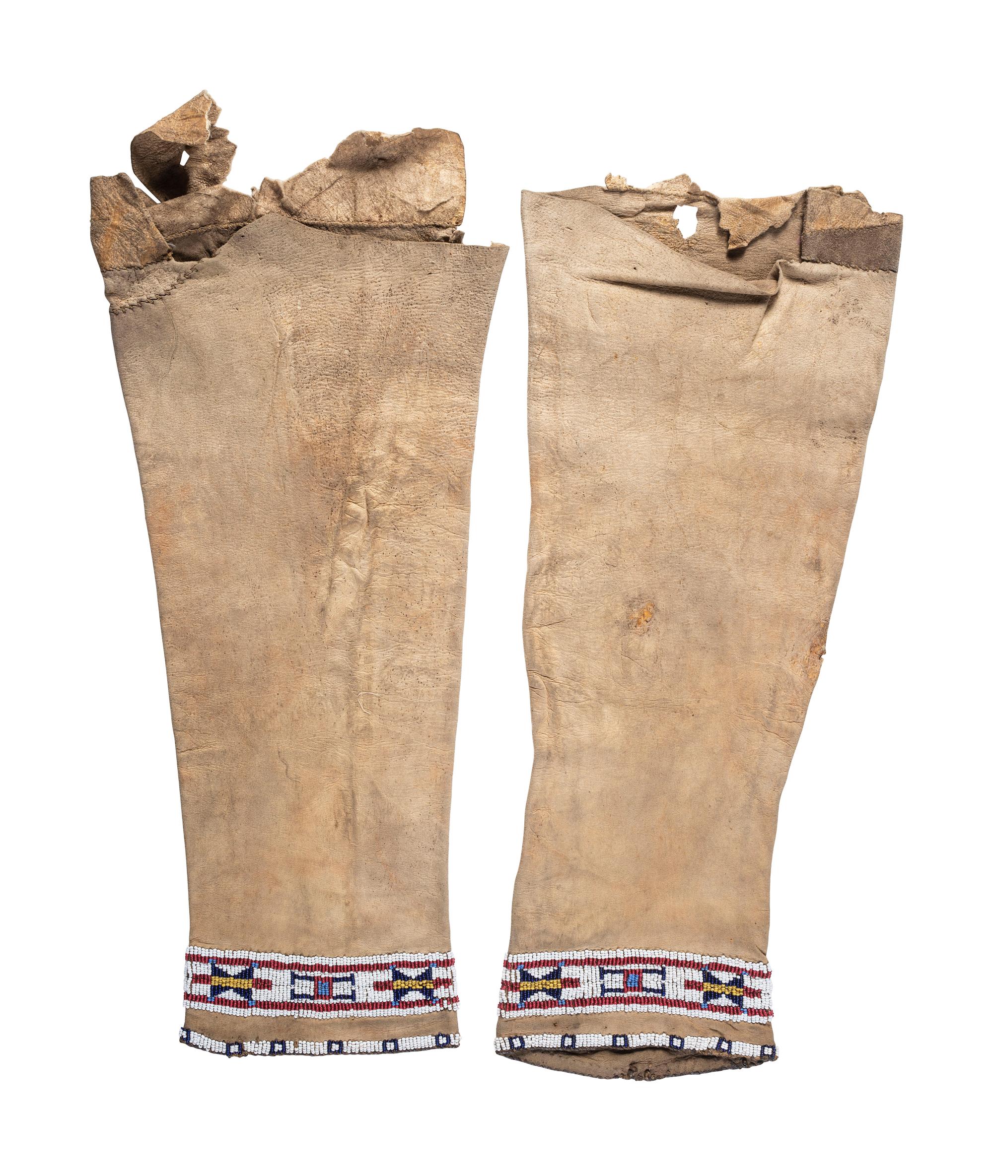 Northern Plains Beaded Hide Leggings