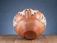 Zia Four Color Polychrome Pottery Jar