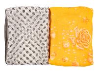 Two Hermès 70cm Double Layer Silk Chiffon Scarves