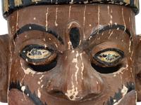Three Mexican Carved and Polychromed Wood Masks