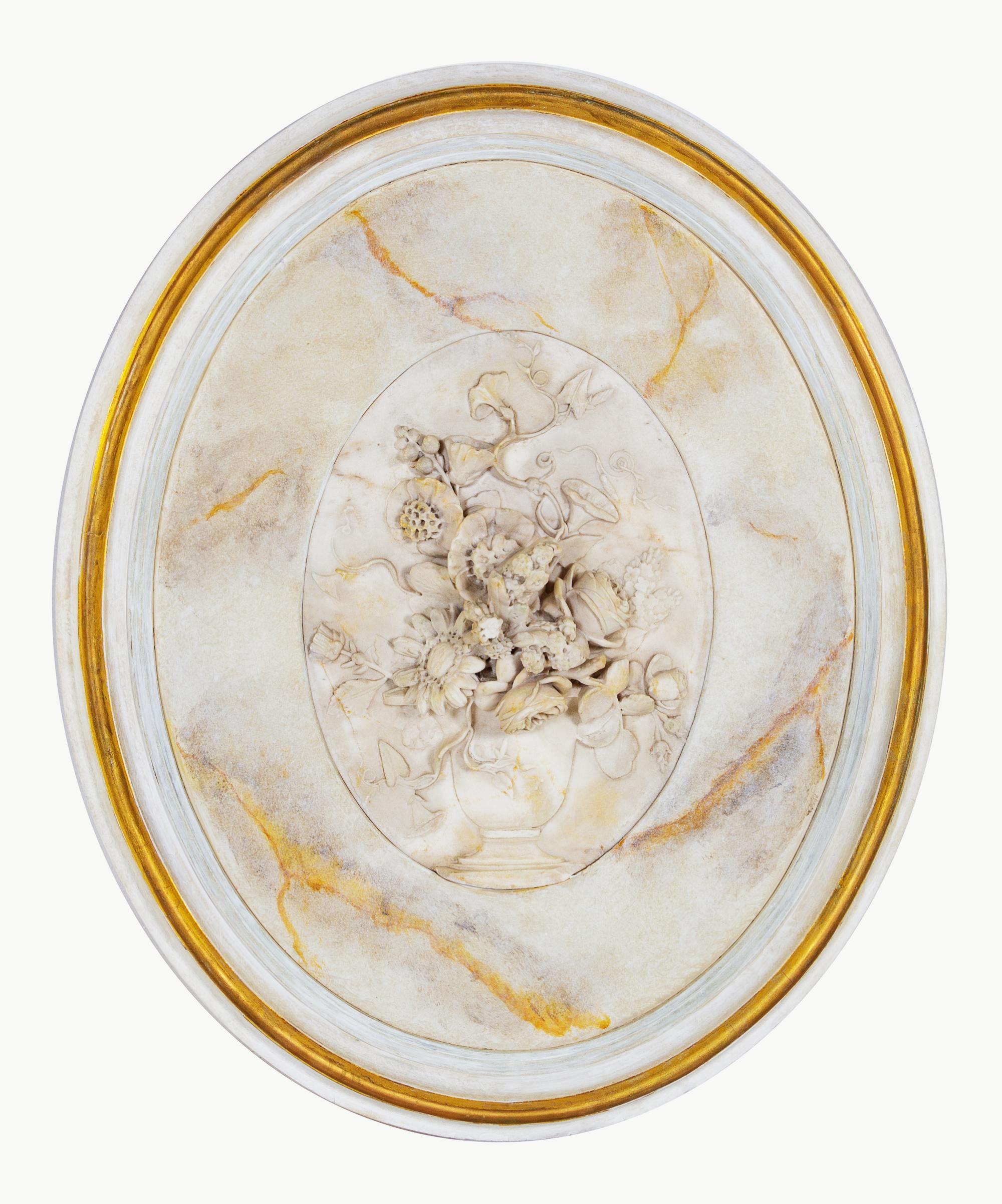A Continental Carved Marble Relief Plaque Height 35 1/2 x width 29 1/2 inches. — 20TH CENTURY