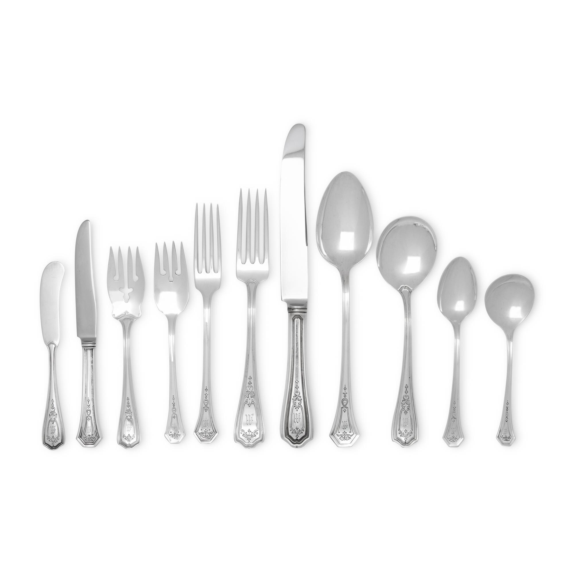 An American Silver Flatware Service