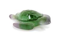 A Daum Turtle Length 2 3/8 inches.