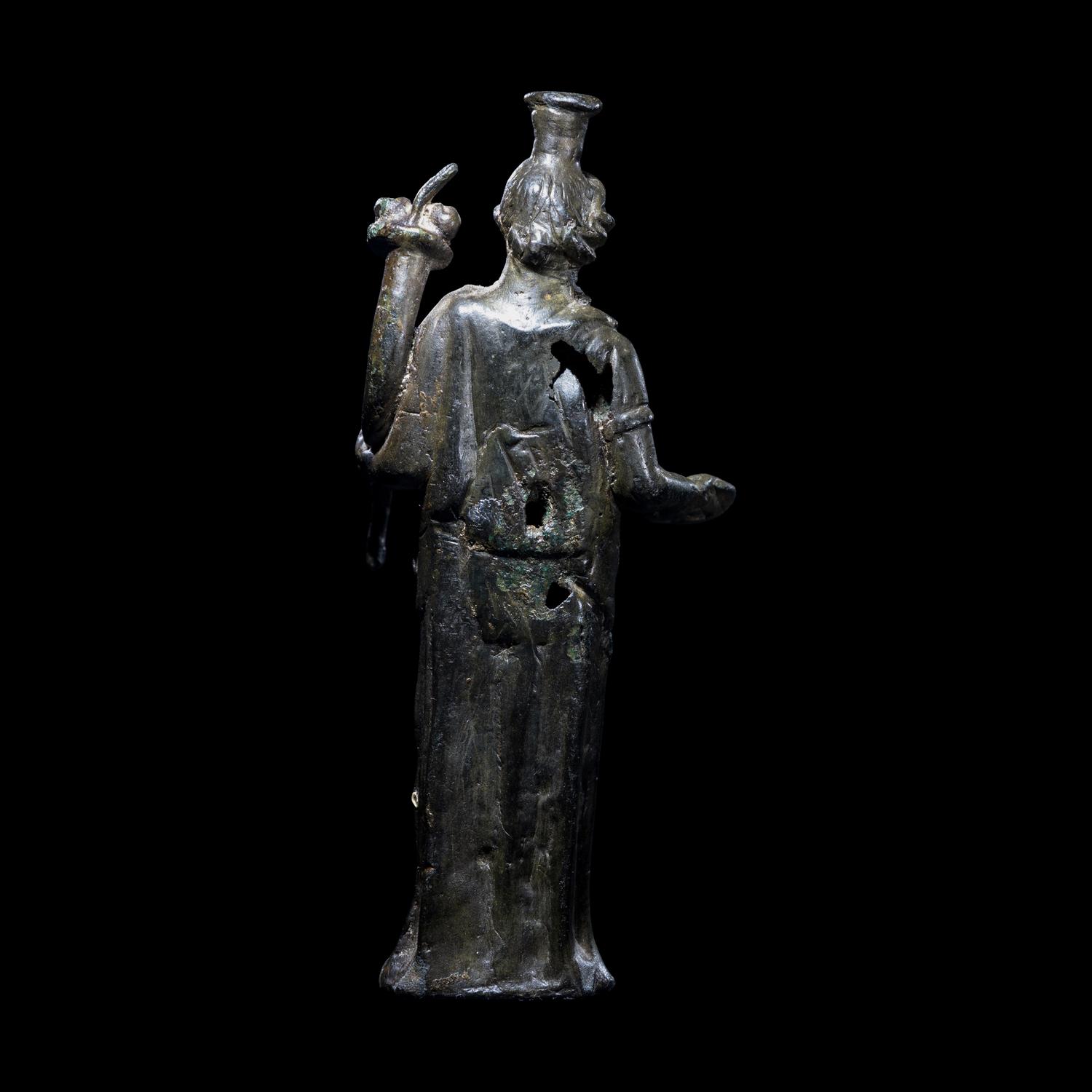 A Roman Bronze Fortuna