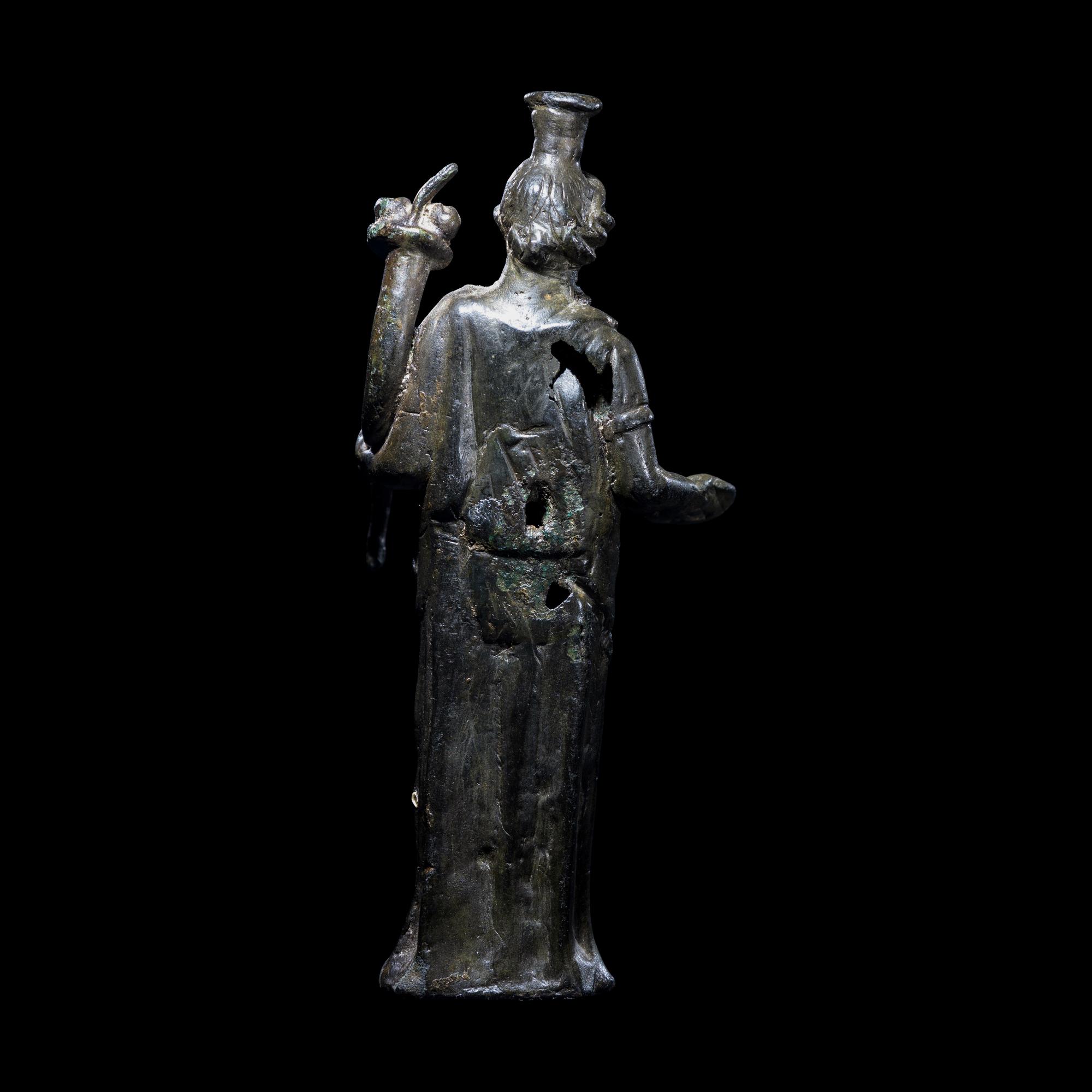A Roman Bronze Fortuna