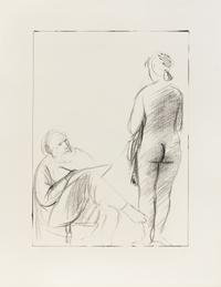 Giacomo Manzù, (Italian, 1908-1991), a group of 3 prints: Passo di Danza II (from Europäische Graphik IX), 1974 Pittore e Modella (from
