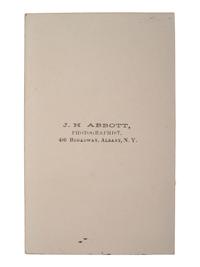 [CIVIL WAR]. ABBOTT, J.H., photographer. CDV of actors at Albany Sanitary Fair. Albany, NY: ca 1864.