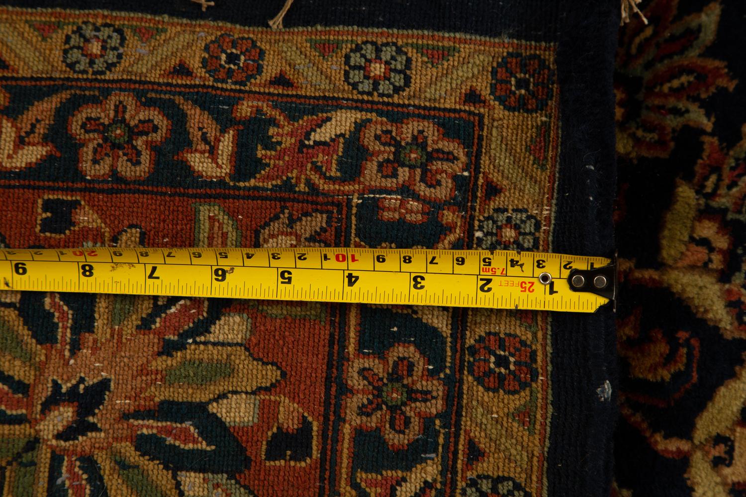 An Indian Persian Design Wool Rug — 20th Century