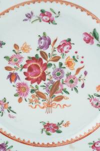 Three Chinese Export Porcelain Plates
