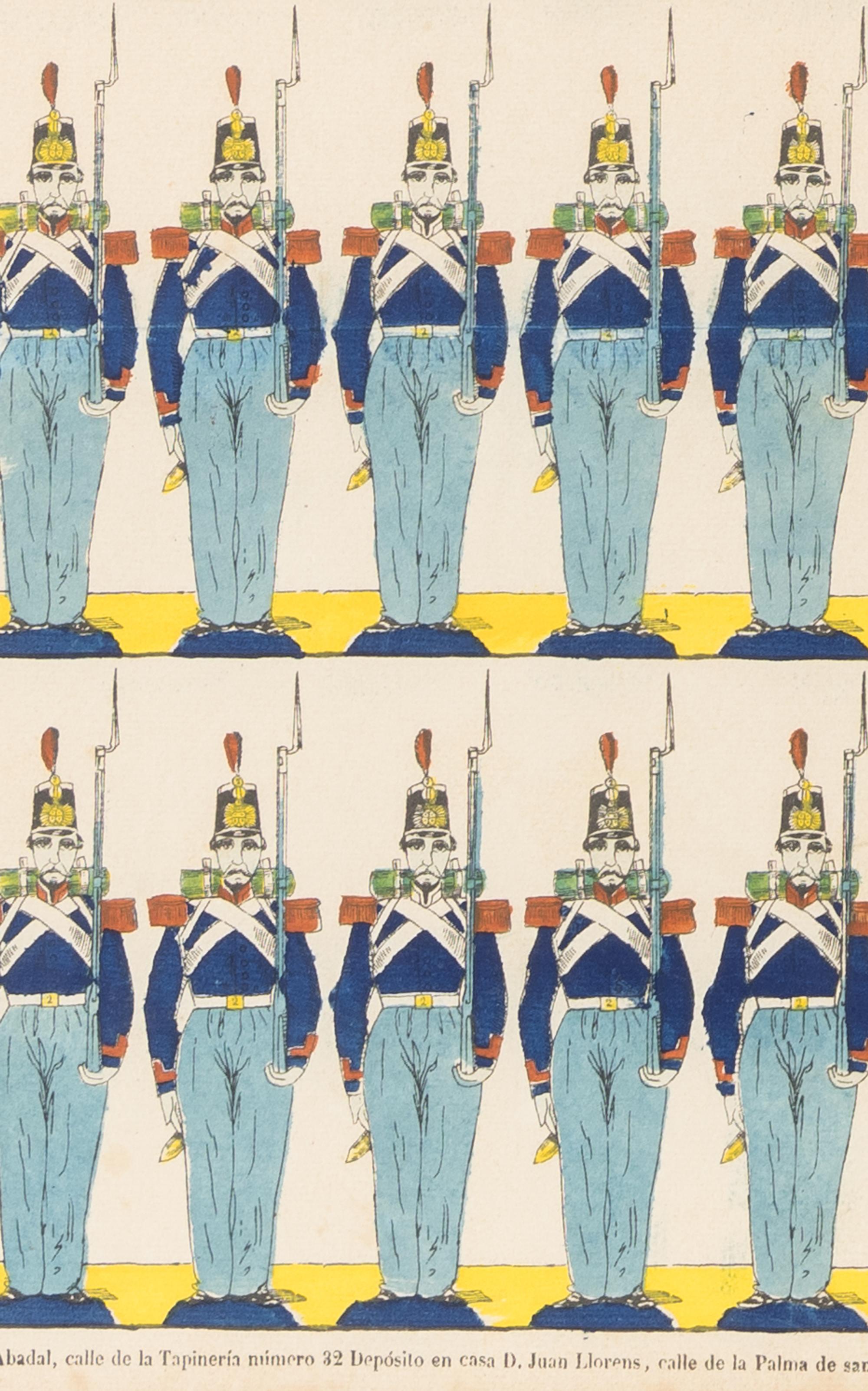A Set of Six Prints of the Spanish Imperial Army