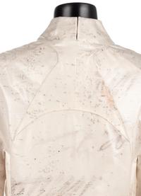 Chado Ralph Rucci White Coat with Black 'Grafitti", 1990-2000s
