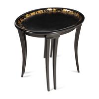 An English Gilt Decorated Papier Mache Tray Table