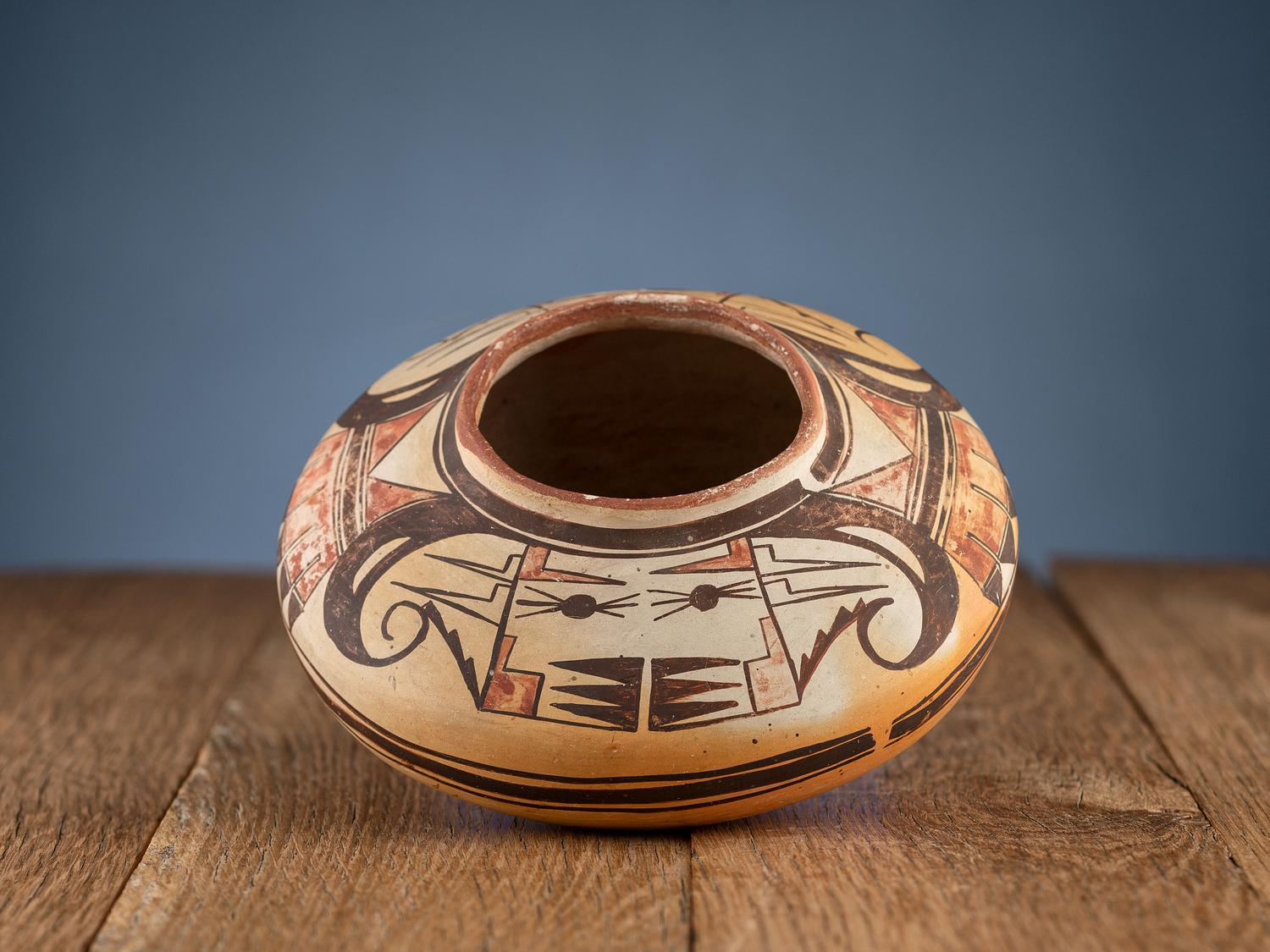Hopi Polychrome Pottery Jar