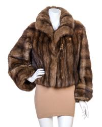 A Birger Christensen Sable Jacket, No size.