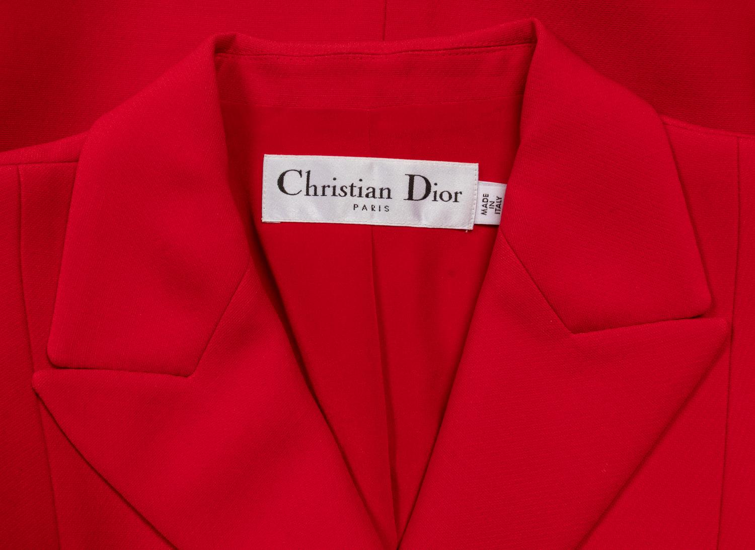 Christian Dior, Red 'Bar' Skirt Suit