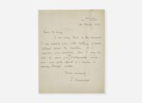 [Science, Medicine & Mathematics] Chadwick, James: Autograph Letter, signed