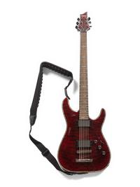 A Schecter Diamond Series Abalone Inlaid Hell Raiser Electric Guitar