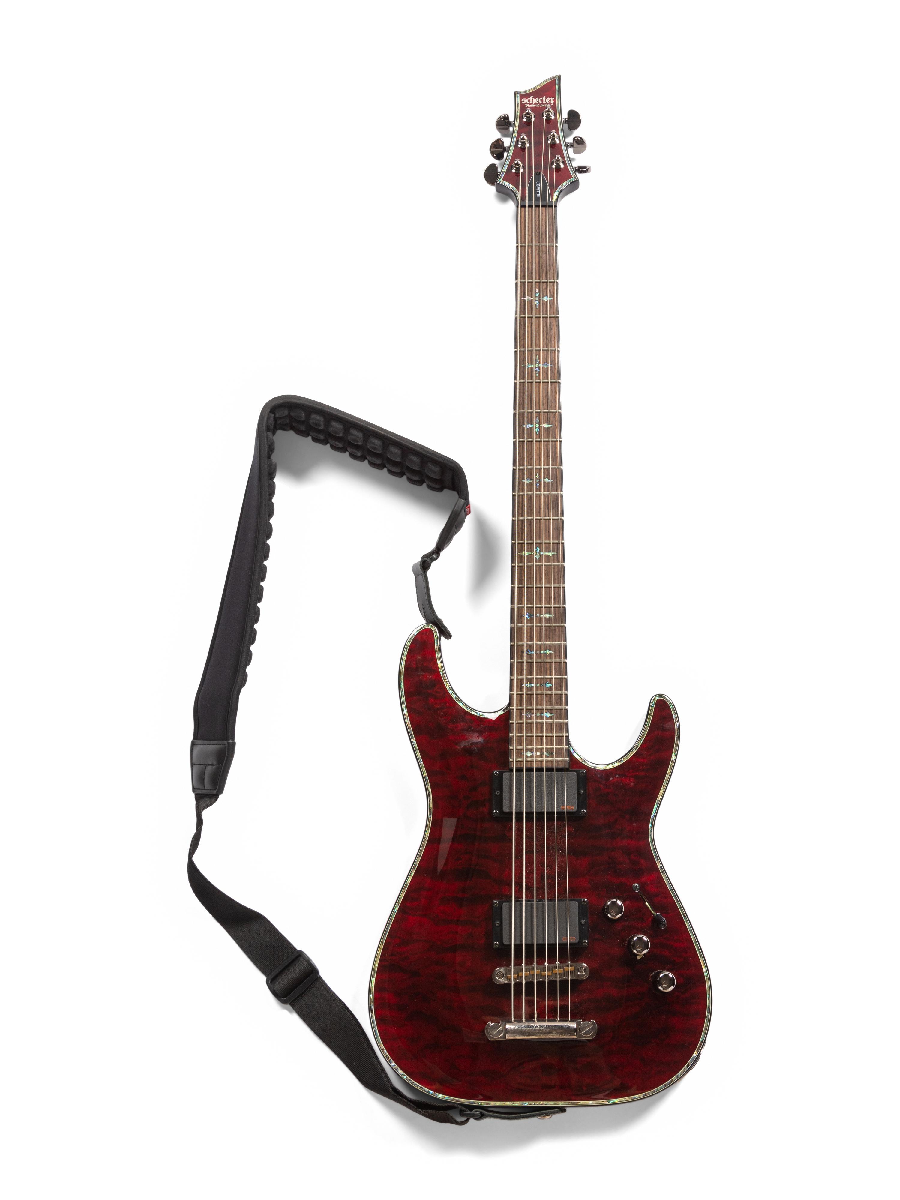 A Schecter Diamond Series Abalone Inlaid Hell Raiser Electric Guitar
