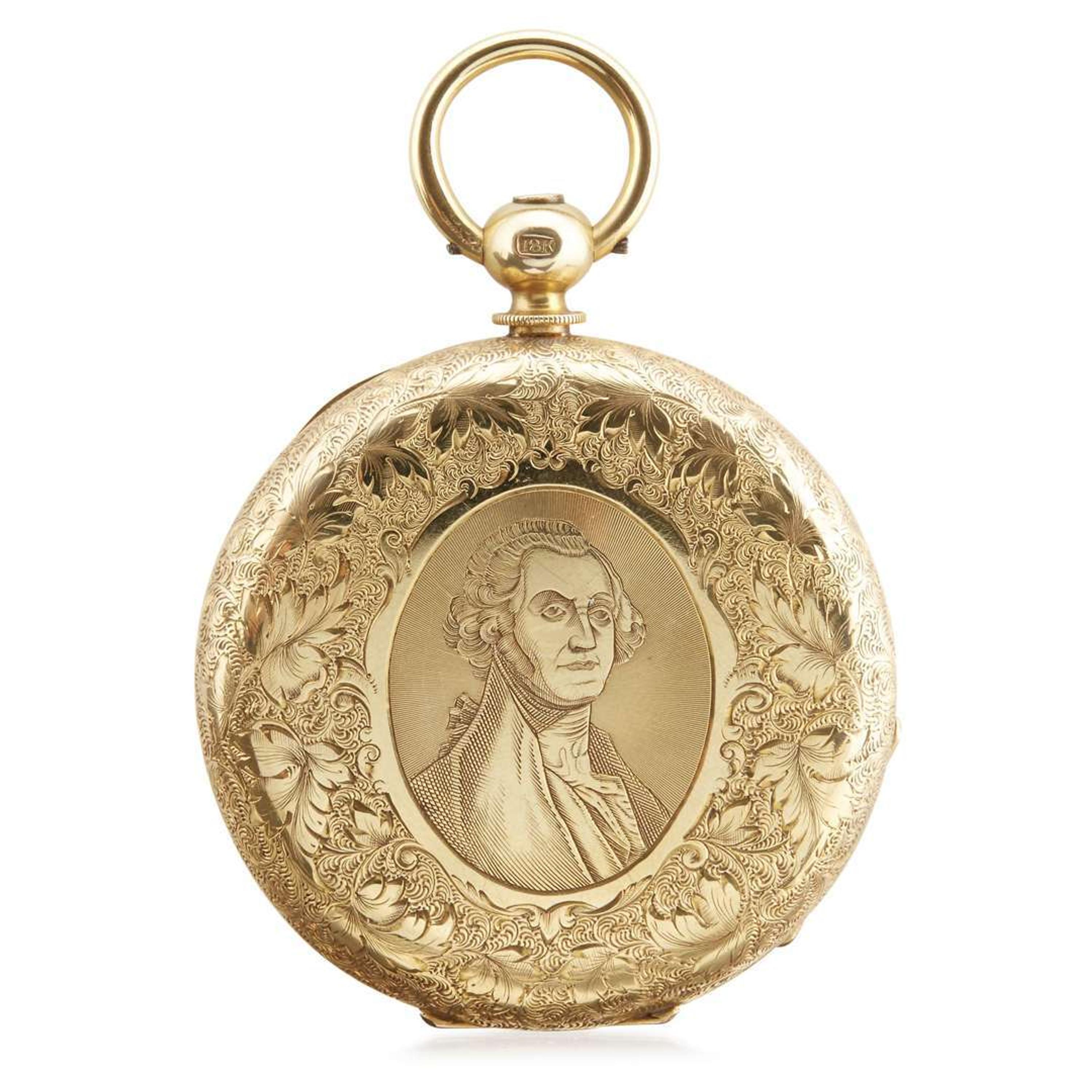 18 karat gold hunting case pocket watch M. J. Tobias, Liverpool, England, first quarter 19th century