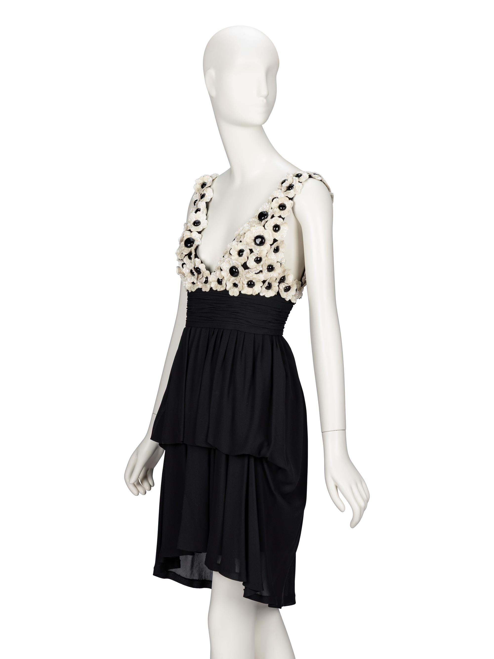 Chanel, Lesage-Sequined Floral Cocktail Dress