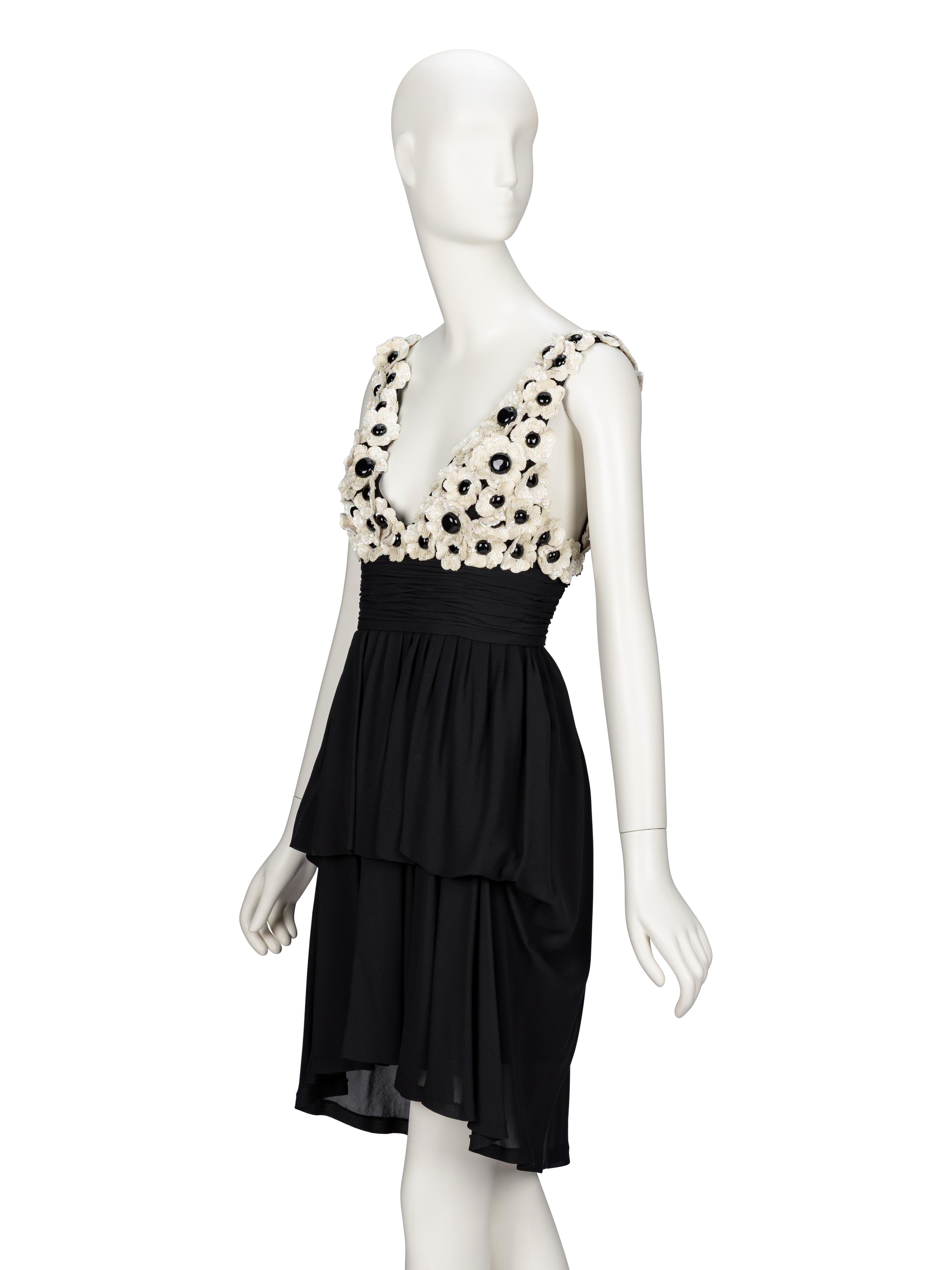 Chanel, Lesage-Sequined Floral Cocktail Dress