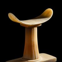An Egyptian Alabaster Headrest