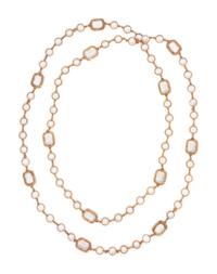 Chanel Clear Crystal Chiclets Sautoir, 1981