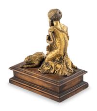 A Gilt-Bronze Group of St. Jerome