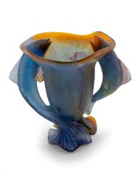 A Daum Pate de Verre Fish Vase