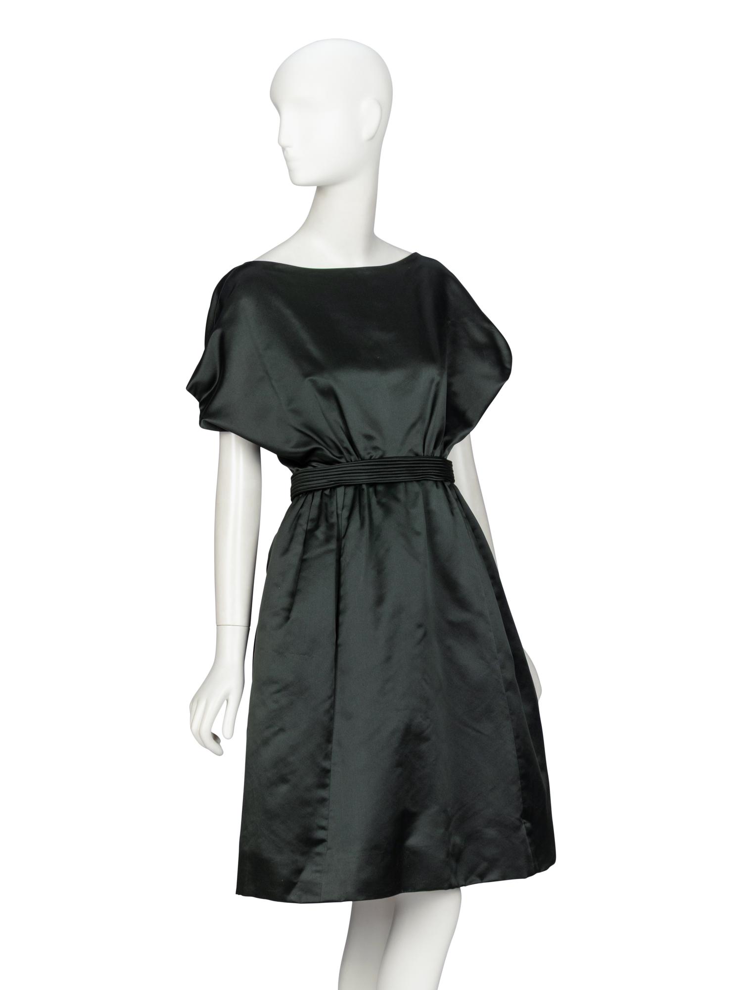 Galanos, Deep Green Cocktail Dress
