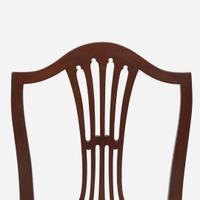An assembled group of four Federal carved mahogany side chairs New England and other, circa 1795