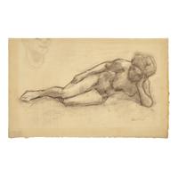 Roger de la Fresnaye (French, 1885-1925) — Nu Allongé Appuyé sur le Coude Gauche, 1910