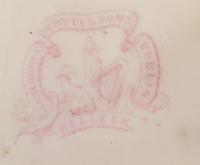 A Belleek Echinus Tea Service Width of teapot 9 1/2 inches. — FIRST BLACK MARK (1863-1891)