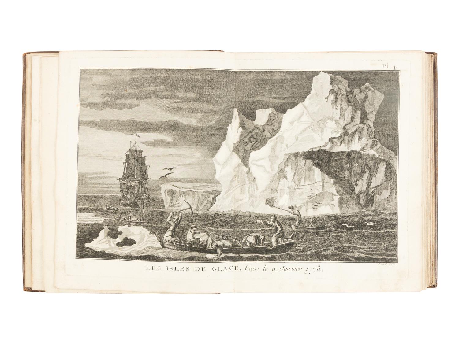 [Travel & Exploration] Cook, Captain James. Voyage dans l'Hemisphere Austral, et Autor du Monde...