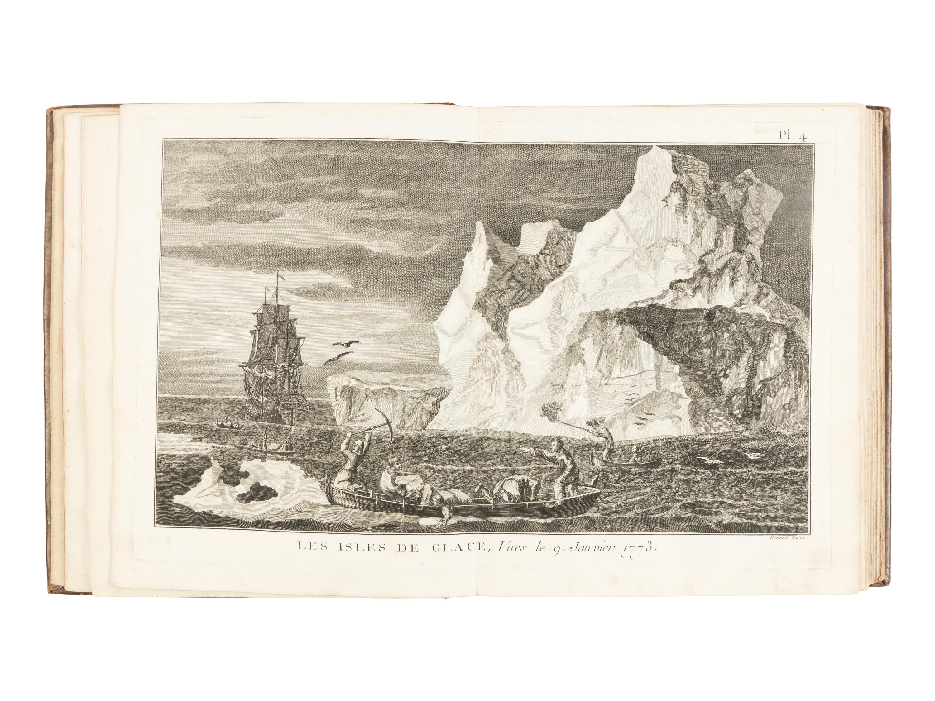 [Travel & Exploration] Cook, Captain James. Voyage dans l'Hemisphere Austral, et Autor du Monde...