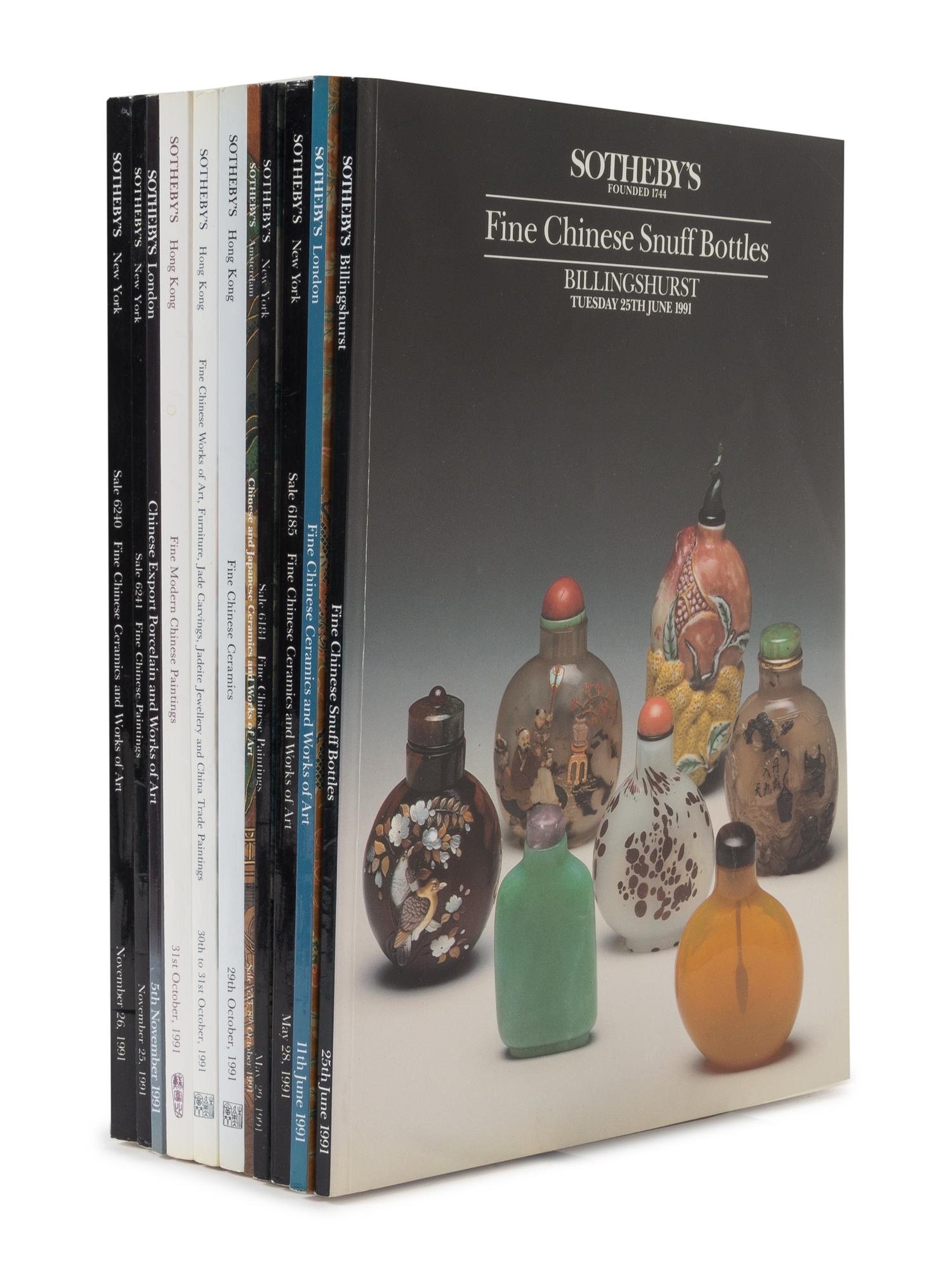 A Collection of Thirty-Seven Sotheby's Auction Catalogues from the 1990's and 2000's
