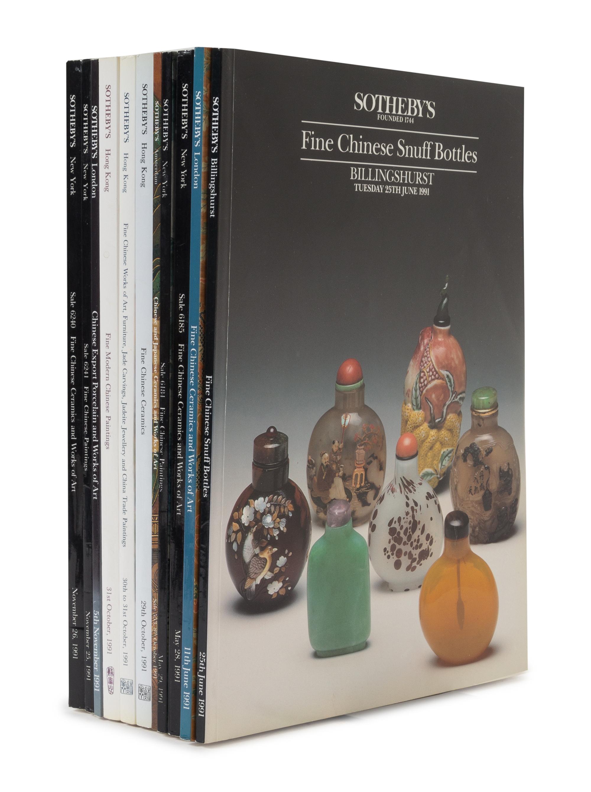 A Collection of Thirty-Seven Sotheby's Auction Catalogues from the 1990's and 2000's