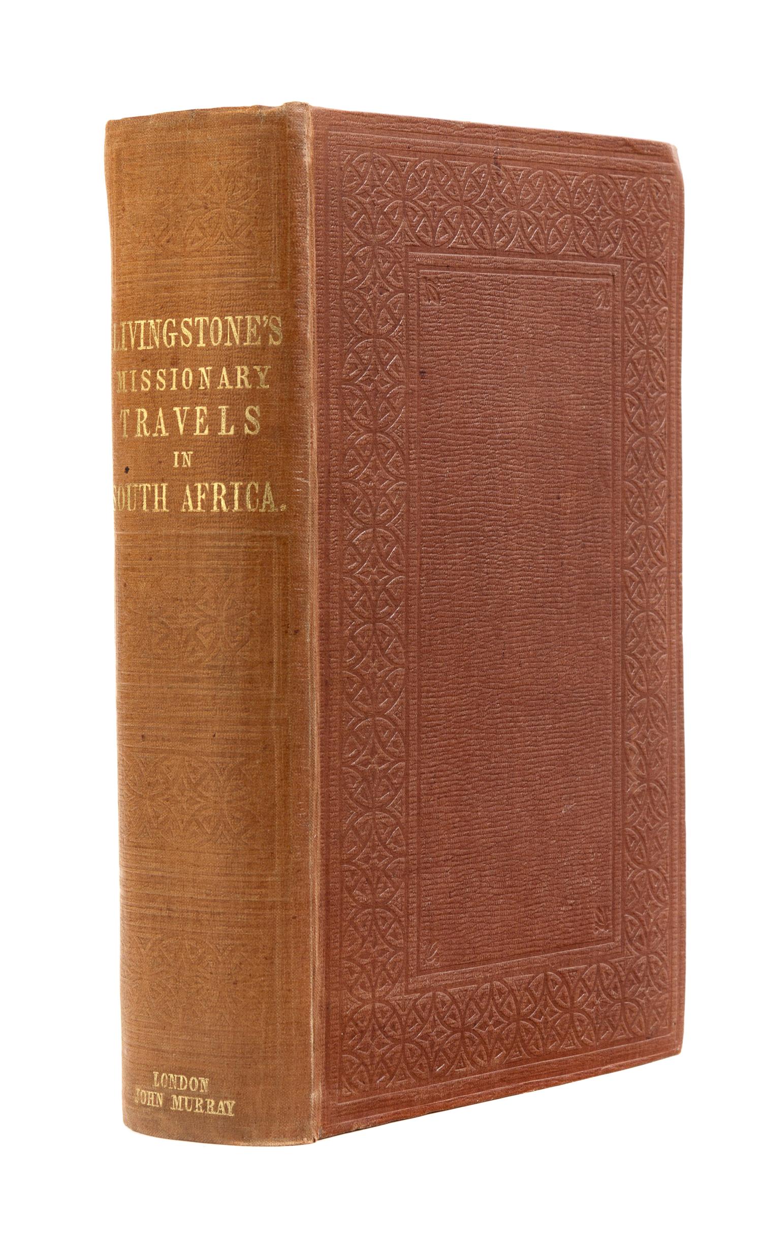 LIVINGSTONE, David (1813-1873). Missionary Travels and Researches in South Africa. London: John Murray, 1857.