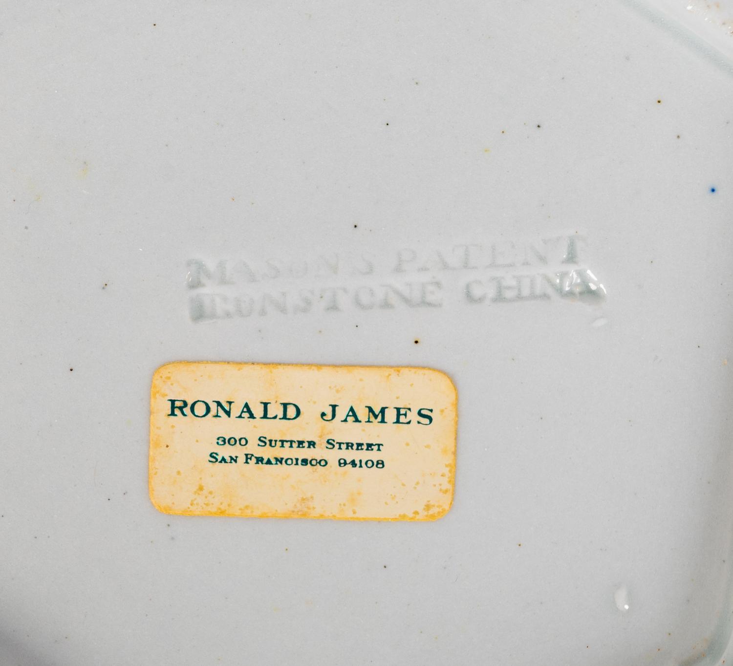 A Pair of Masons Ironstone Sauce Tureens with Underplates
