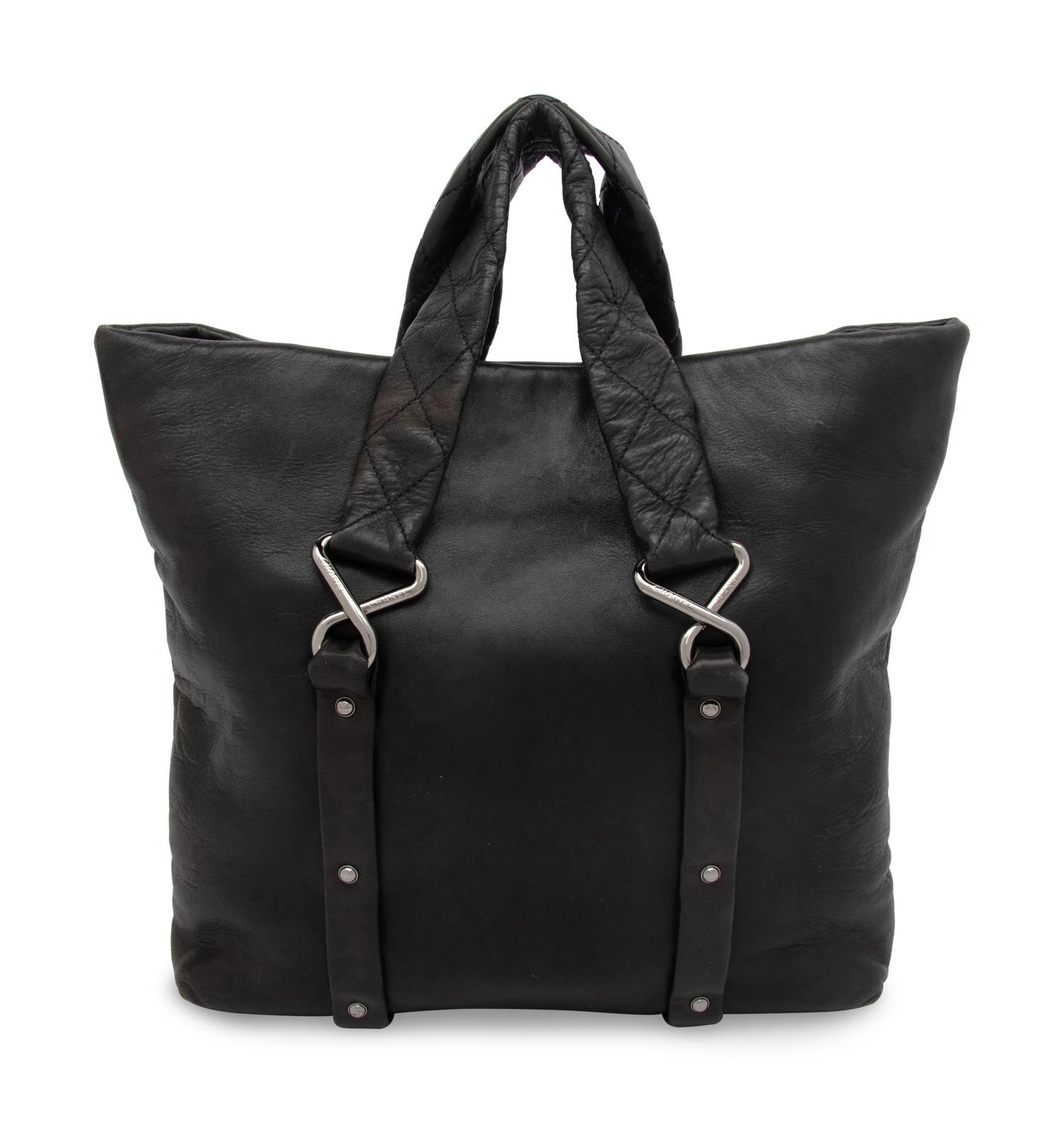 Chanel, Black Leather Tote