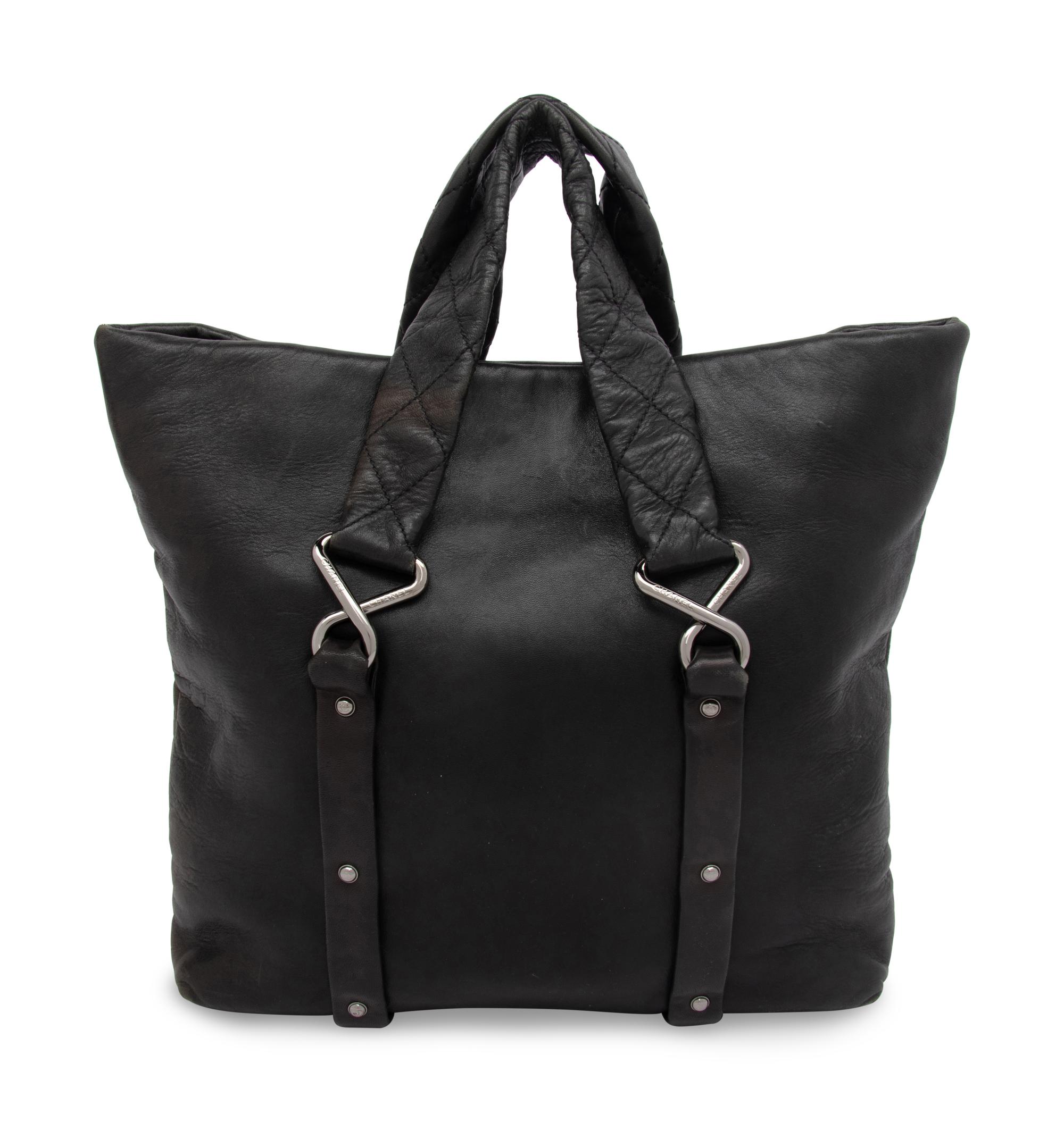 Chanel, Black Leather Tote