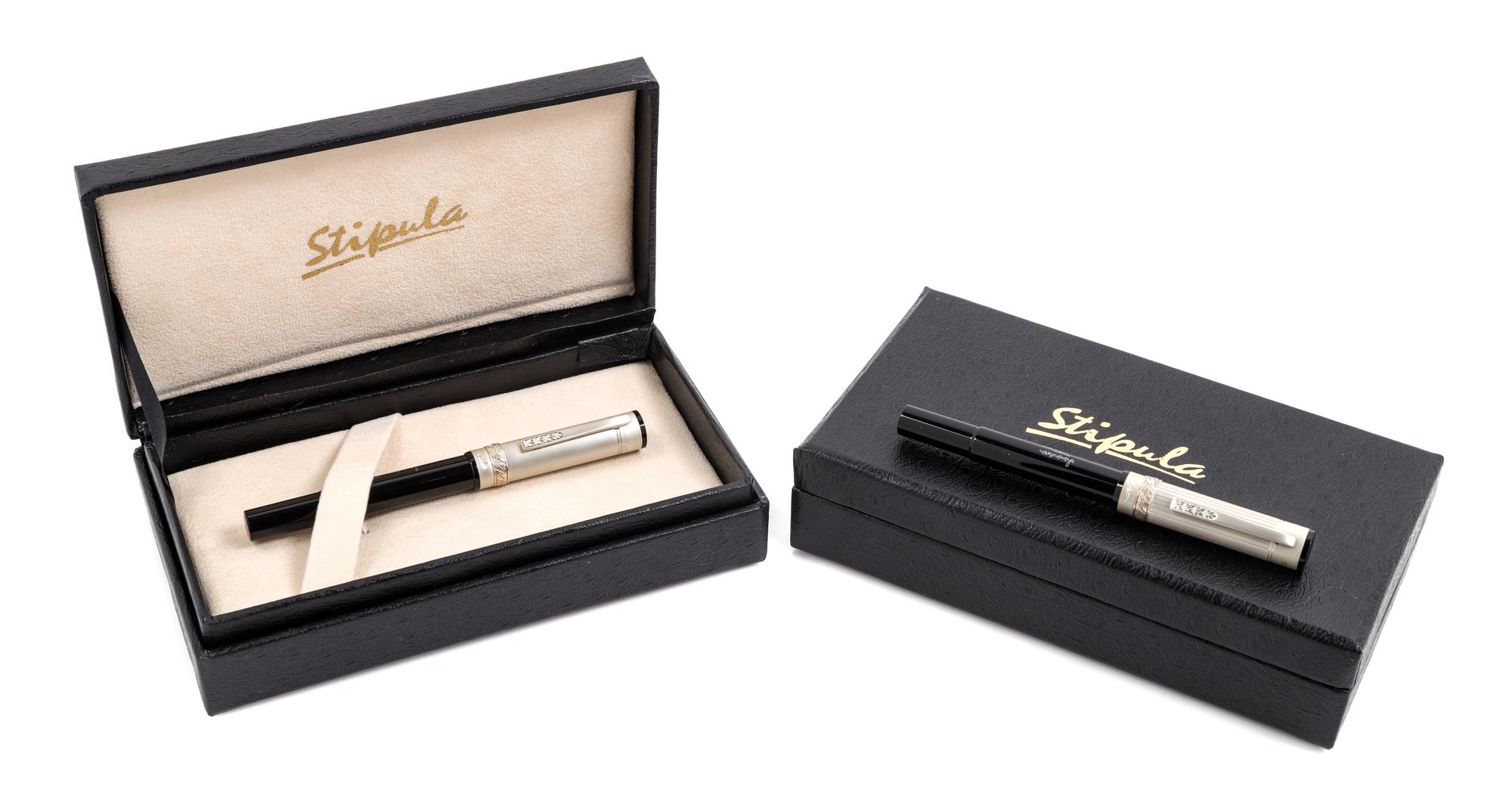 A Pair of Stipula Jerusalem Pens: Junem Limited Edition Fountain Pens