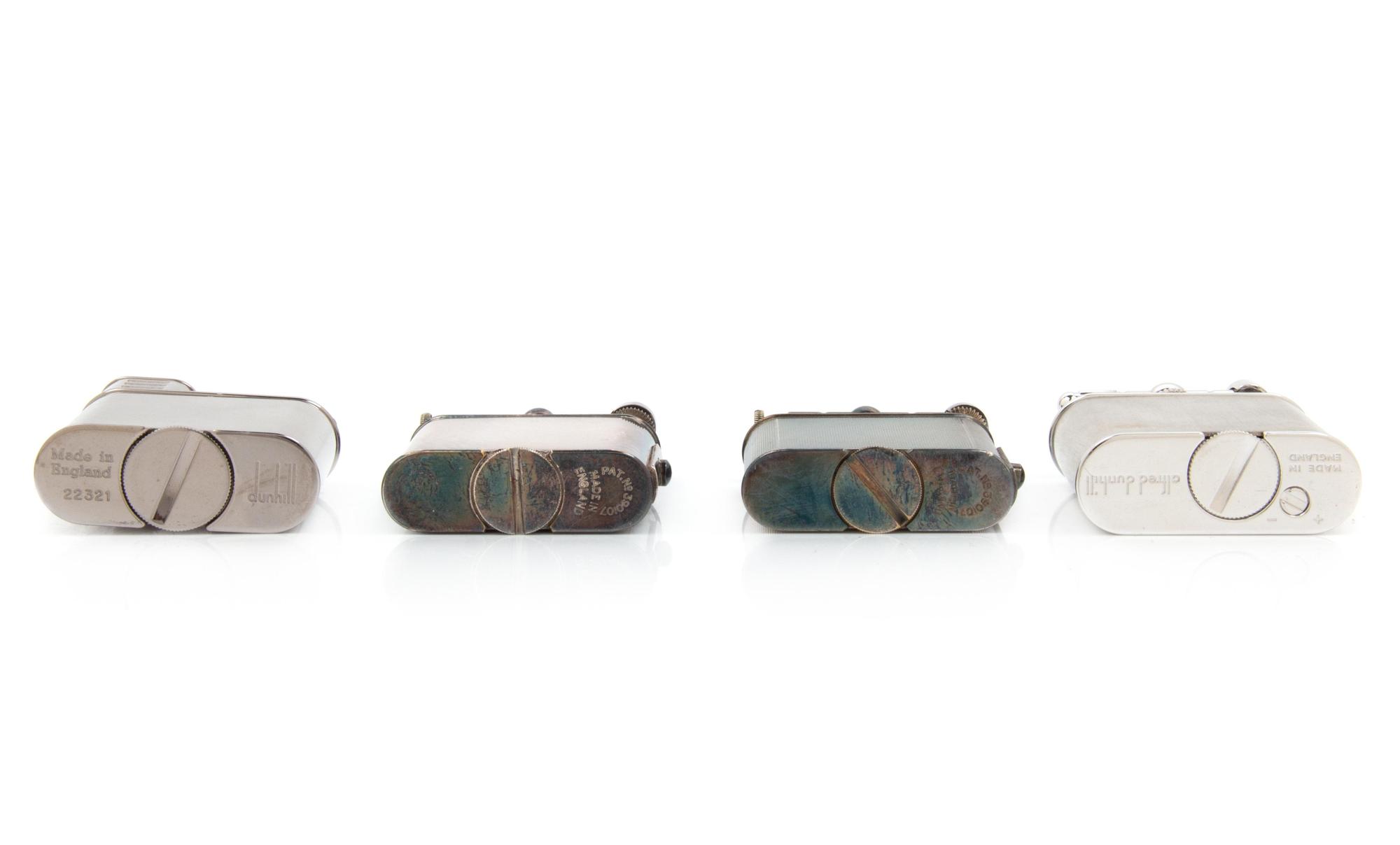 Four Dunhill Lift-Arm Lighters