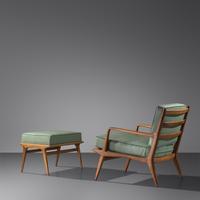 Lounge Chair and Ottoman M. Singer & Sons, USA