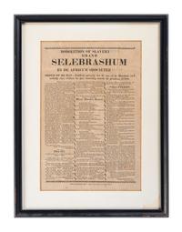 [SLAVERY & ABOLITION]. Anti-Black satirical broadside. Greenfield, MA: N.p., [1818].