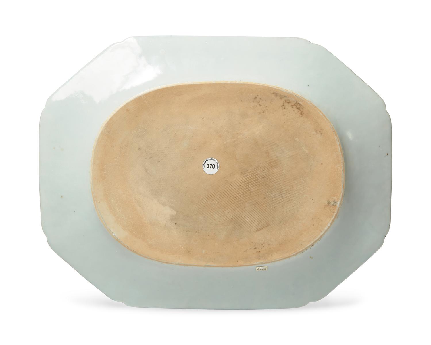 A Chinese Export Porcelain Tureen Stand Decorated with View of The City of Canton