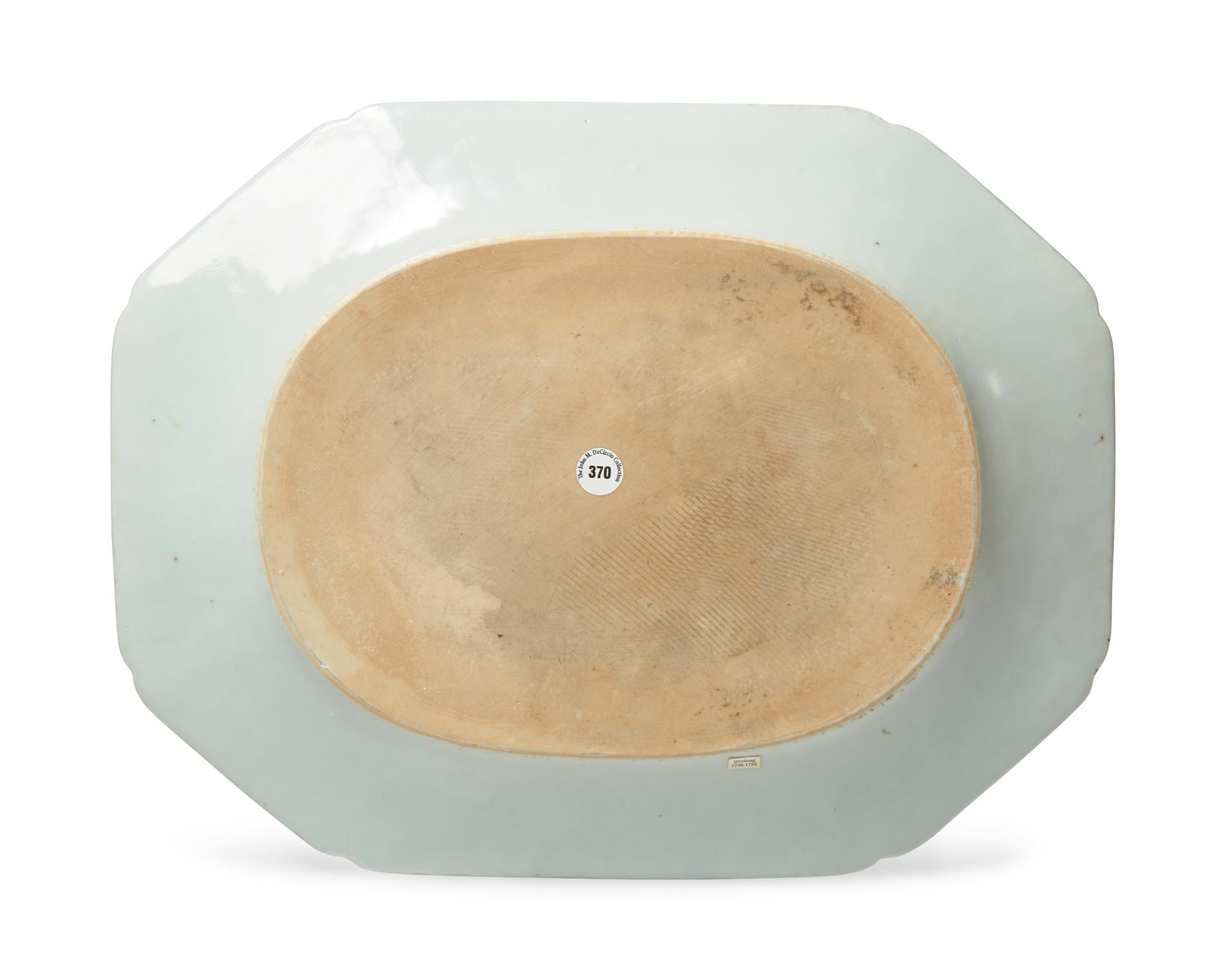 A Chinese Export Porcelain Tureen Stand Decorated with View of The City of Canton